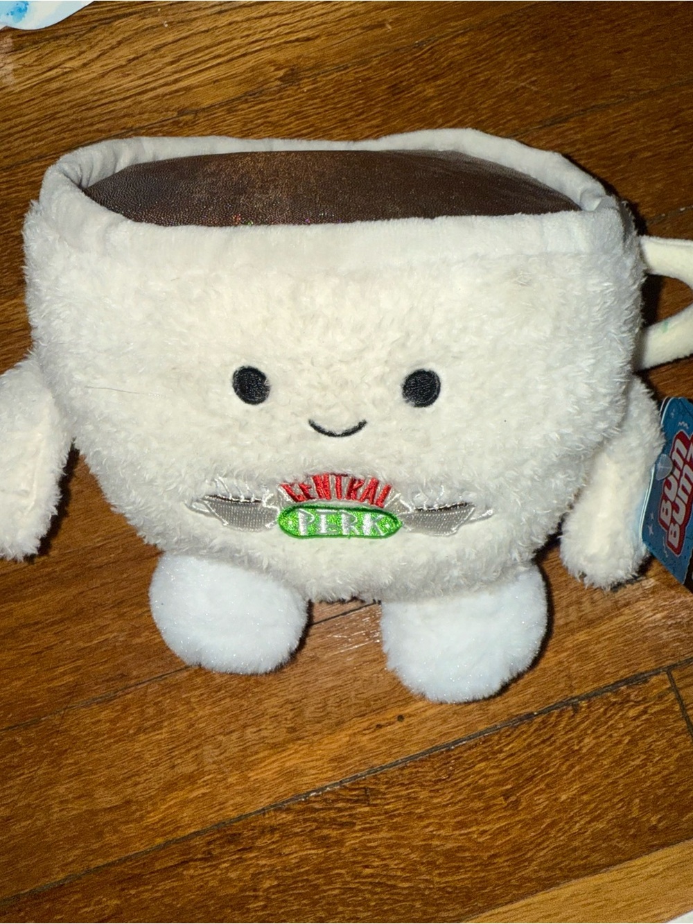 Cream & Brown Plush Coffee Cup Stuffed Animal - Central Perk